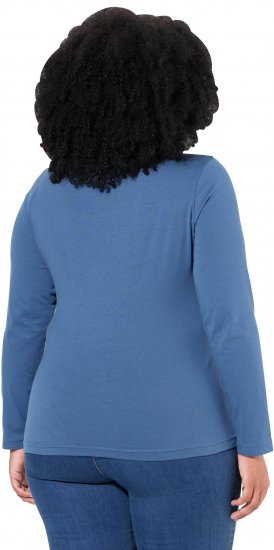 Ulla Popken Basic Long Sleeve Slim Fit Turtleneck Ink Blue - Mikiny & mikiny s kapucí - 