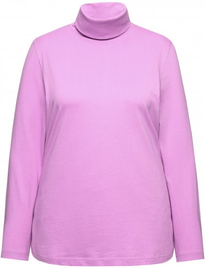 Ulla Popken Basic Long Sleeve Slim Fit Turtleneck Amethyst - Mikiny & mikiny s kapucí - 