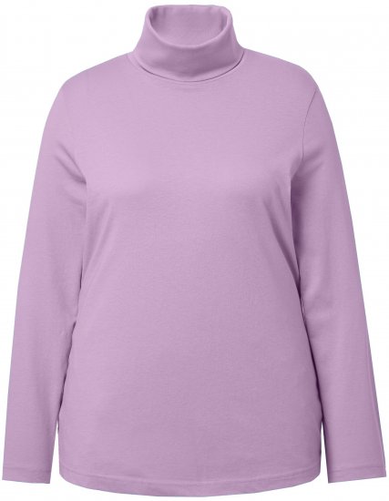 Ulla Popken Basic Long Sleeve Slim Fit Turtleneck Lavender - Mikiny & mikiny s kapucí - 