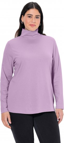 Ulla Popken Basic Long Sleeve Slim Fit Turtleneck Lavender - Mikiny & mikiny s kapucí - 