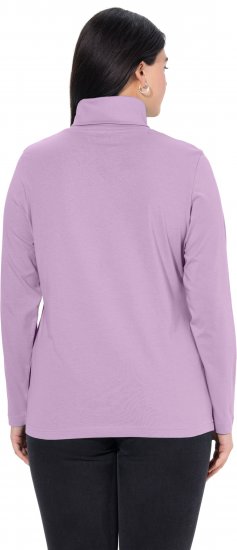 Ulla Popken Basic Long Sleeve Slim Fit Turtleneck Lavender - Mikiny & mikiny s kapucí - 