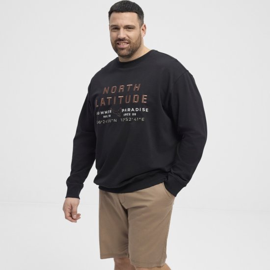 North Latitude Sweatshirt Black - Mikiny & mikiny s kapucí - Mikiny & Mikiny s kapucí 2XL-12XL