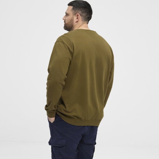North Latitude Sweatshirt Army Green TALL - PÁNSKÉ OBLEČENÍ MT-6XLT - TALL-velikosti