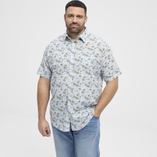 North Latitude Shirt Short Sleeve Light Blue - Košile - Košile 2XL-10XL