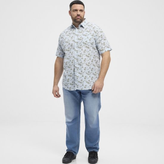North Latitude Shirt Short Sleeve Light Blue - Košile - Košile 2XL-10XL