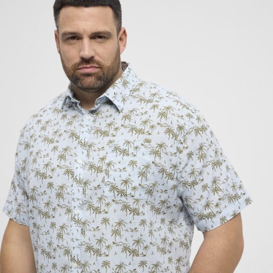 North Latitude Shirt Short Sleeve Light Blue - Košile - Košile 2XL-10XL