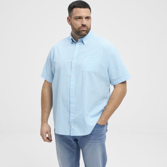 North Latitude Shirt Short Sleeve Turquoise - Košile - Košile 2XL-10XL