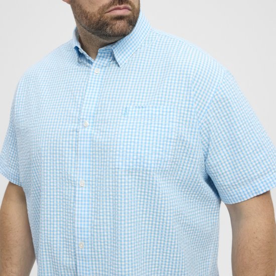 North Latitude Shirt Short Sleeve Turquoise - Košile - Košile 2XL-10XL