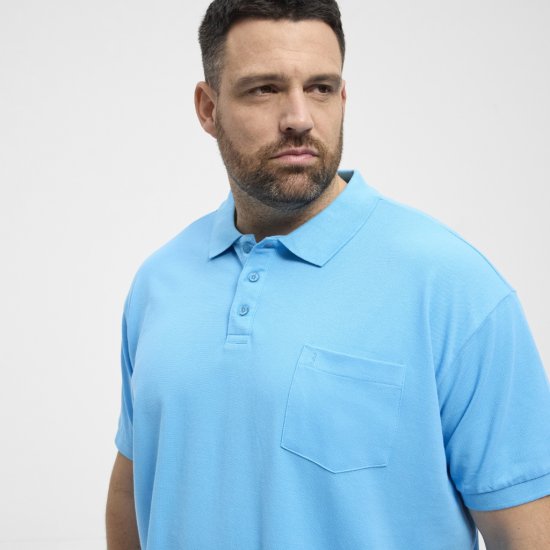 North Latitude Polo Pique Short Sleeve Turquoise - Polokošile - Polokošile 2XL-8XL - Trička s límečkem 2XL-8XL