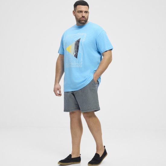 North Latitude T-Shirt Printed Turquoise - Trička - Trička nadměrné velikosti - 2XL-14XL