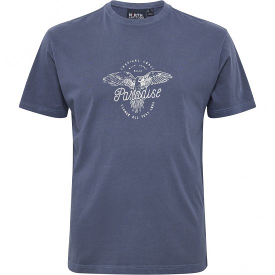 North Latitude T-Shirt Printed Navy - Trička - Trička nadměrné velikosti - 2XL-14XL