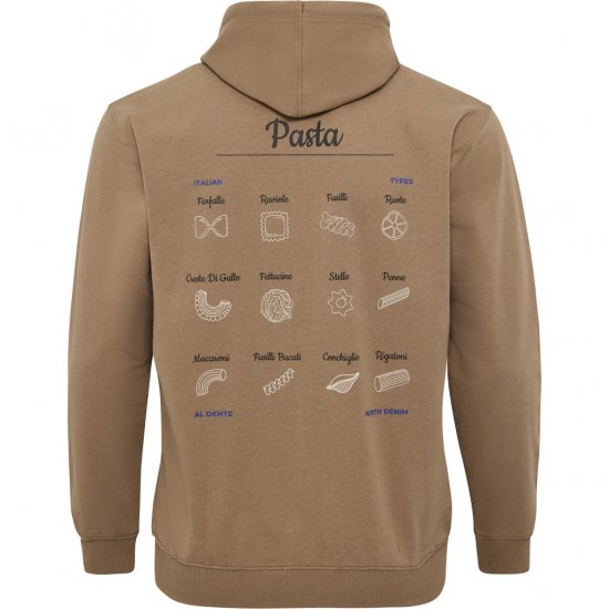North Latitude Hoodie with Zipper Dark Sand TALL - TALL mikiny - 