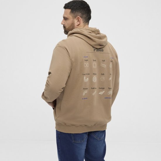 North Latitude Hoodie with Zipper Dark Sand TALL - TALL mikiny - 