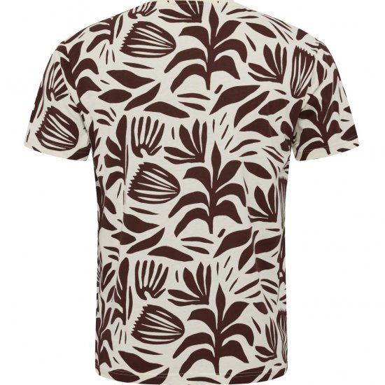North Latitude T-Shirt Printed Allover Bordeaux - Trička - Trička nadměrné velikosti - 2XL-14XL