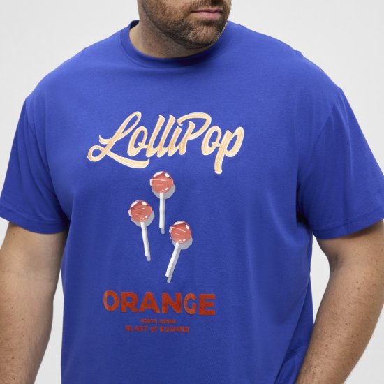 North Latitude T-Shirt Lollipop Blue - Trička - Trička nadměrné velikosti - 2XL-14XL