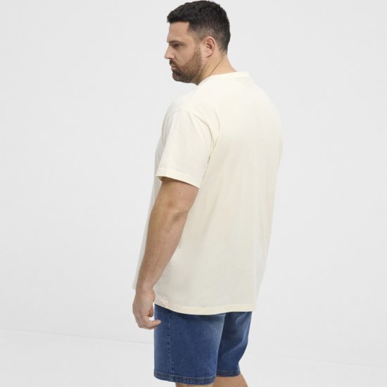 North Latitude T-Shirt Eggplant Off-White - Trička - Trička nadměrné velikosti - 2XL-14XL