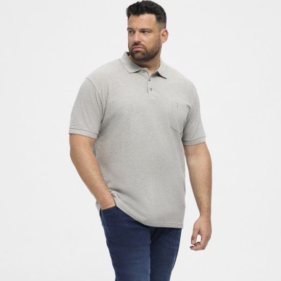 North Latitude Polo Short Sleeve Grey - Polokošile - Polokošile 2XL-8XL - Trička s límečkem 2XL-8XL