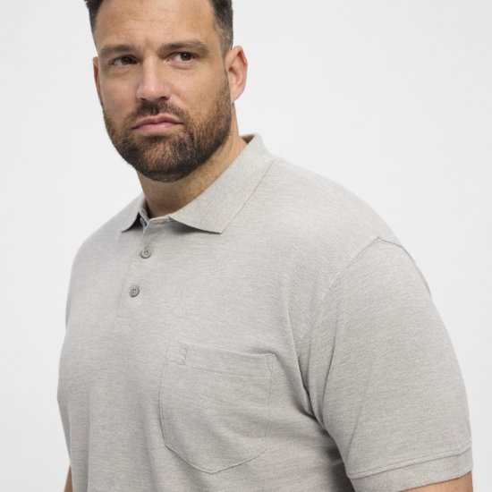 North Latitude Polo Short Sleeve Grey - Polokošile - Polokošile 2XL-8XL - Trička s límečkem 2XL-8XL