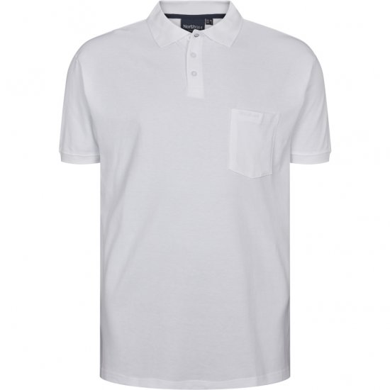 North Latitude Polo Short Sleeve White TALL - Polokošile - Polokošile 2XL-8XL - Trička s límečkem 2XL-8XL