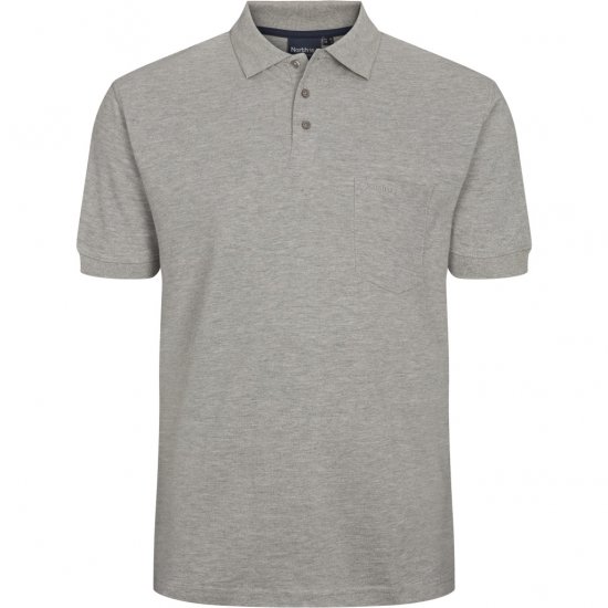 North Latitude Polo Short Sleeve Grey TALL - TALL-velikosti - TALL-velikosti