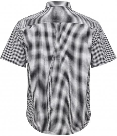 North Latitude Shirt Short Sleeve Checked Grey - Košile - Košile 2XL-10XL