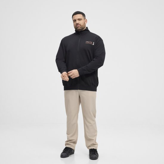 North Latitude Sweatshirt Cardigan Black - Mikiny & mikiny s kapucí - Mikiny & Mikiny s kapucí 2XL-12XL