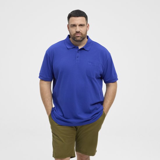 North Latitude Polo Pique Short Sleeve Cobalt Blue - Polokošile - Polokošile 2XL-8XL - Trička s límečkem 2XL-8XL