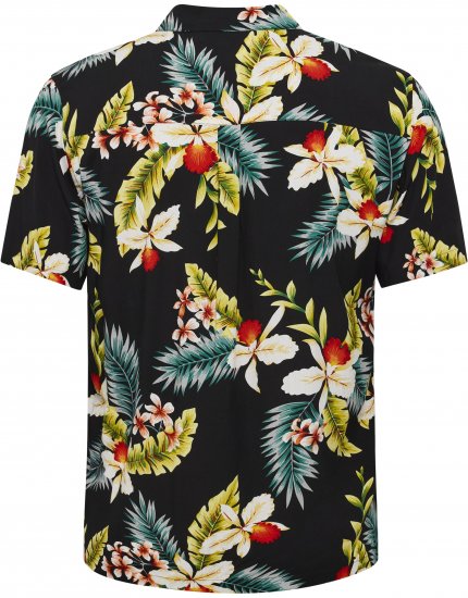 North Latitude Shirt Short Sleeve Printed Allover Black - Košile - Košile 2XL-10XL