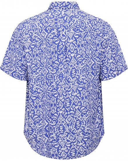 North Latitude Shirt Denim Printed Allover Blue - Košile - Košile 2XL-10XL
