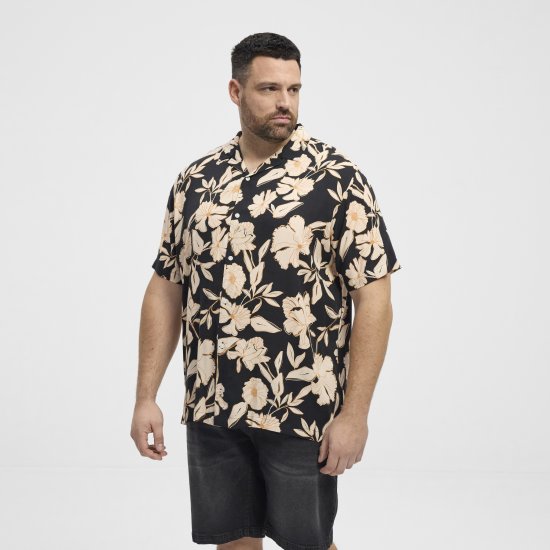 North Latitude Shirt Cuba Short Sleeve Navy - Košile - Košile 2XL-10XL