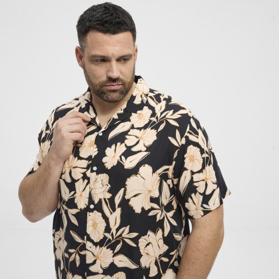 North Latitude Shirt Cuba Short Sleeve Navy - Košile - Košile 2XL-10XL