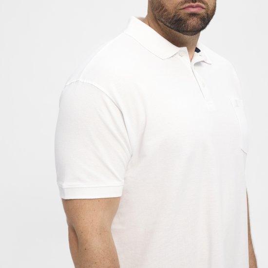 North Latitude Polo Short Sleeve White - Polokošile - Polokošile 2XL-8XL - Trička s límečkem 2XL-8XL