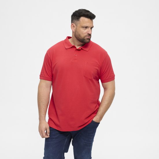 North Latitude Polo Short Sleeve Red - Polokošile - Polokošile 2XL-8XL - Trička s límečkem 2XL-8XL