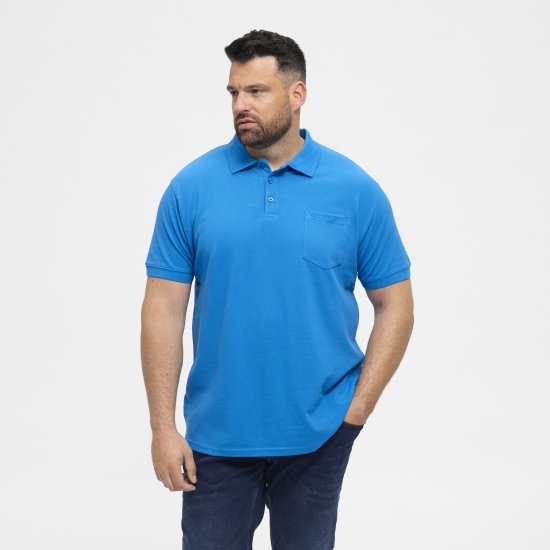 North Latitude Polo Short Sleeve Blue - Polokošile - Polokošile 2XL-8XL - Trička s límečkem 2XL-8XL