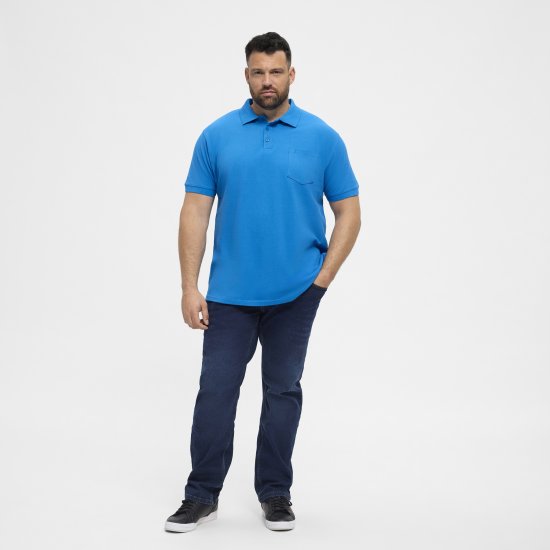 North Latitude Polo Short Sleeve Blue - Polokošile - Polokošile 2XL-8XL - Trička s límečkem 2XL-8XL