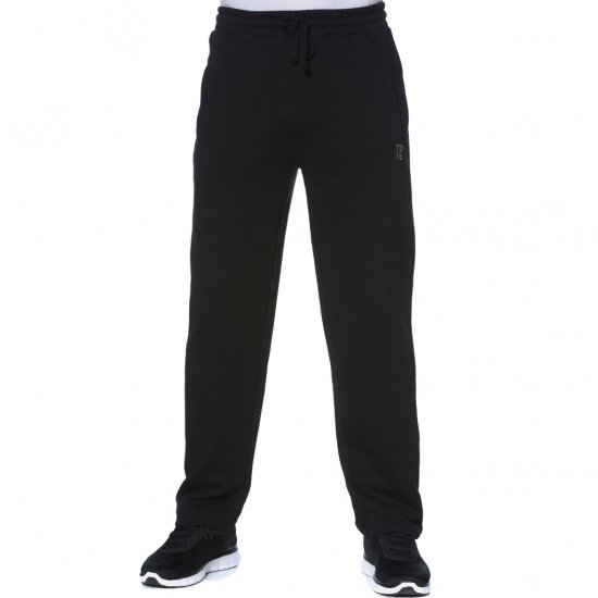 JP1880 Sweatpants Joggers Straight Cut Basic Fit Black TALL - PÁNSKÉ OBLEČENÍ MT-6XLT - TALL-velikosti