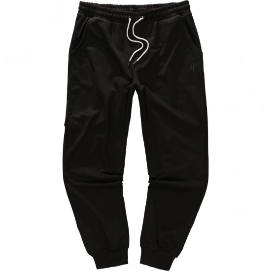 JP1880 Sweatpants Modern Fit Lightweight Black - PÁNSKÉ OBLEČENÍ MT-6XLT - TALL-velikosti