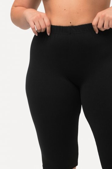 Ulla Popken Stretch Knit Bike Shorts Black - Ulla Popken - Ulla Popken plus size oblečení