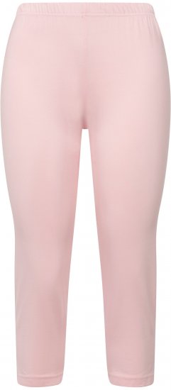 Ulla Popken Basic Stretch Knit Capris Pink - Džíny & Kalhoty ve Velkých Velikostech – Plus Size - 