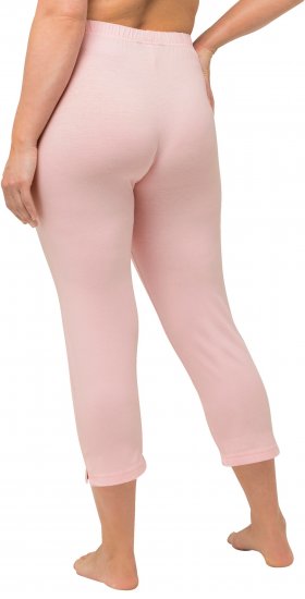 Ulla Popken Basic Stretch Knit Capris Pink - Džíny & Kalhoty ve Velkých Velikostech – Plus Size - 