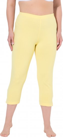 Ulla Popken Basic Stretch Knit Capris Orange - Džíny & Kalhoty ve Velkých Velikostech – Plus Size - 