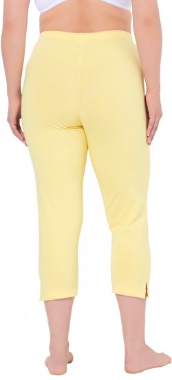 Ulla Popken Basic Stretch Knit Capris Orange - Džíny & Kalhoty ve Velkých Velikostech – Plus Size - 