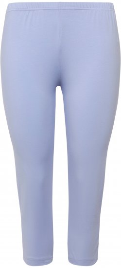 Ulla Popken Basic Stretch Knit Capris Blue - Džíny & Kalhoty ve Velkých Velikostech – Plus Size - 