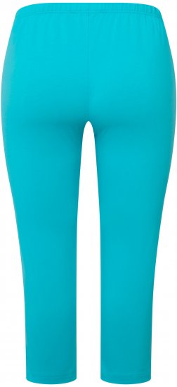 Ulla Popken Basic Stretch Knit Capris Blue - Džíny & Kalhoty ve Velkých Velikostech – Plus Size - 