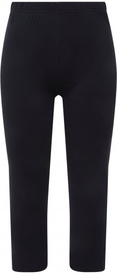Ulla Popken Basic Stretch Knit Capris Navy - Džíny & Kalhoty ve Velkých Velikostech – Plus Size - 