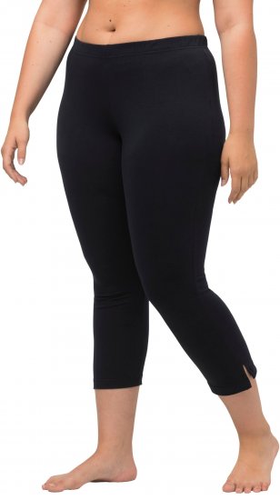 Ulla Popken Basic Stretch Knit Capris Navy - Džíny & Kalhoty ve Velkých Velikostech – Plus Size - 