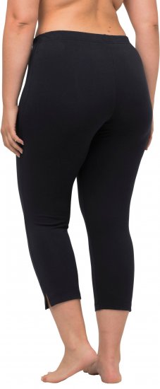 Ulla Popken Basic Stretch Knit Capris Navy - Džíny & Kalhoty ve Velkých Velikostech – Plus Size - 