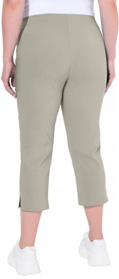 Ulla Popken Stretch Basic Bengaline Capri Pants Grey - Džíny & Kalhoty ve Velkých Velikostech – Plus Size - 