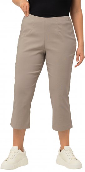 Ulla Popken Stretch Basic Bengaline Capri Pants Orange - Džíny & Kalhoty ve Velkých Velikostech – Plus Size - 