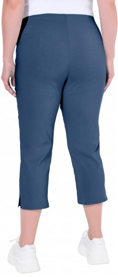 Ulla Popken Stretch Basic Bengaline Capri Pants Denim Blue - Džíny & Kalhoty ve Velkých Velikostech – Plus Size - 
